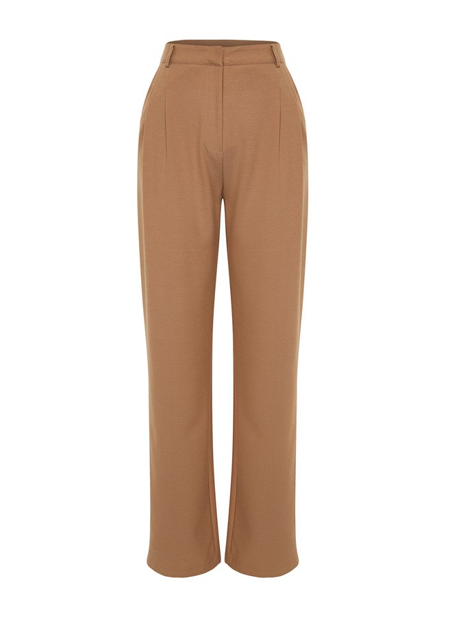 trendyol - Pants - Brown - Straight - Image 1