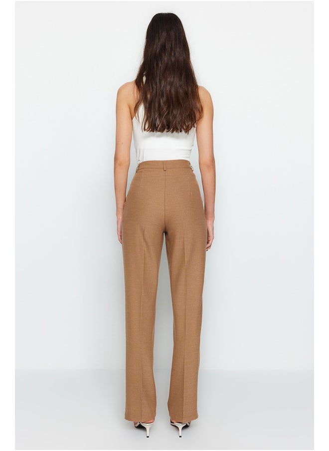 trendyol - Pants - Brown - Straight - Image 1