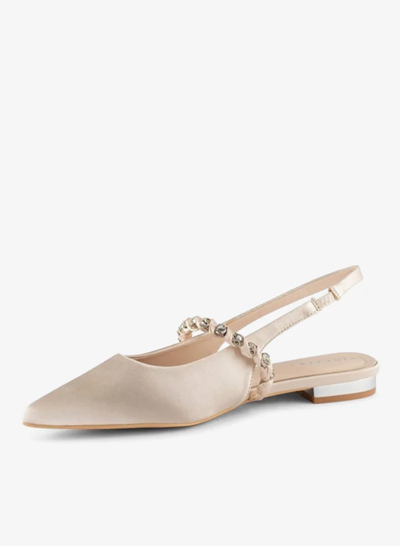 فينتشي النساء مدبب اصبع القدم منخفض الكعب الكاحل حزام الصنادل