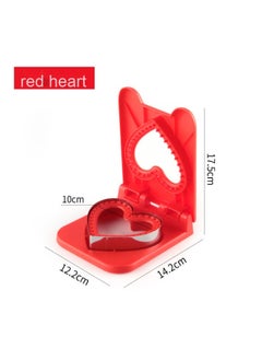 Red heart-shaped