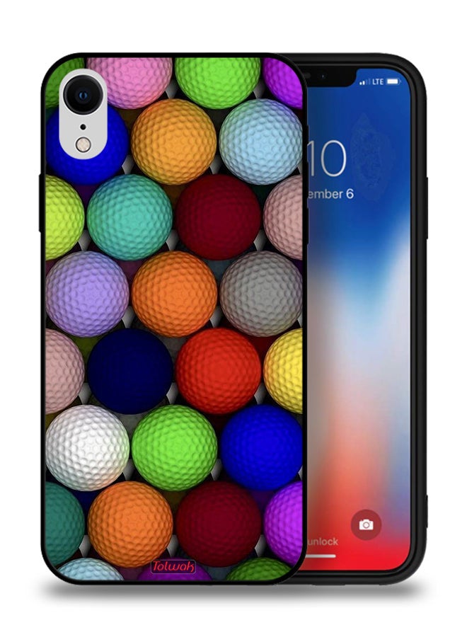 Tolwak Apple iPhone XR Protective Case Balls Abstract Art - Image 1