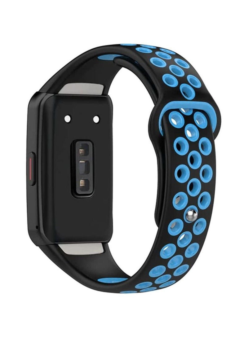 Breathable Replacement Smart Watchband Bracelet for Honor Band 6 Strap Double Color - Image 2