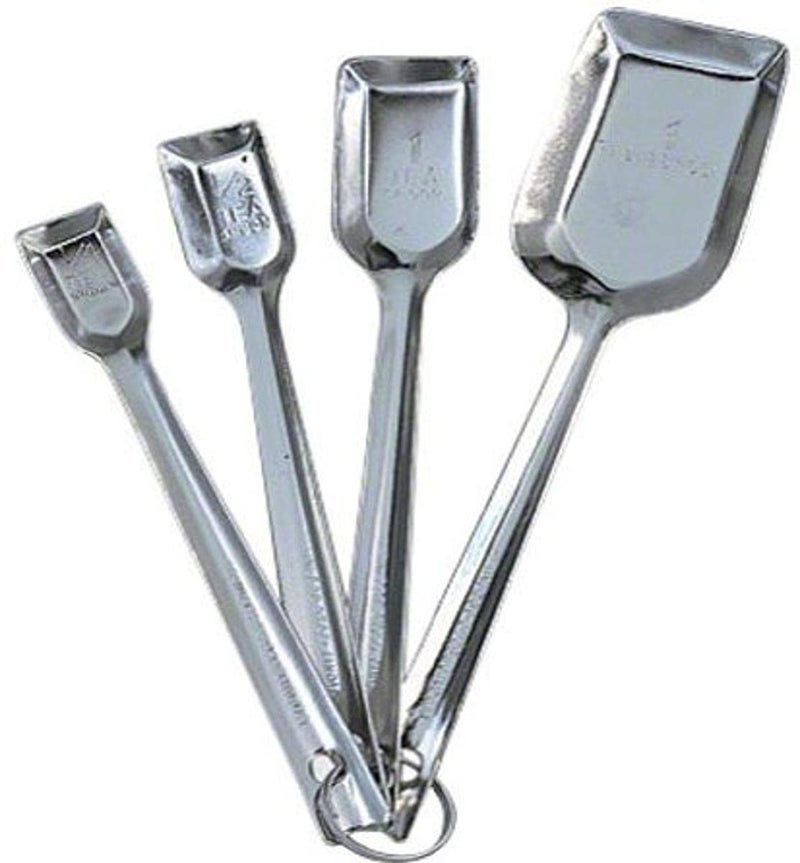 American Metalcraft MSSS73 Measuring Cups and Spoons 108 Length x 82 Width Silver Set of 4