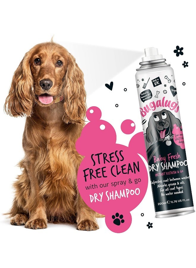 Bugalugs Baby Fresh Dry Dog Shampoo 200ml - Image 3