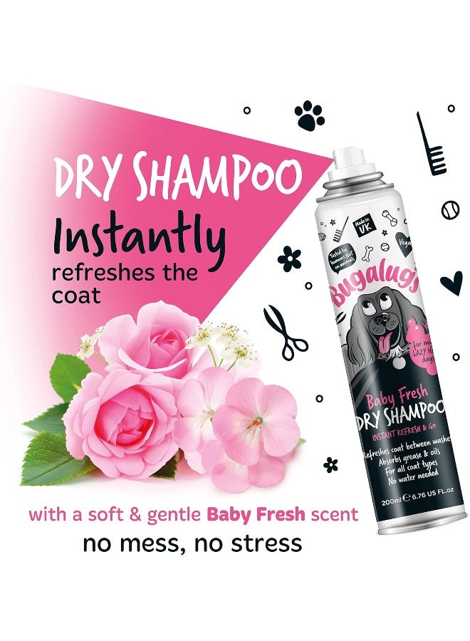 Bugalugs Baby Fresh Dry Dog Shampoo 200ml - Image 5
