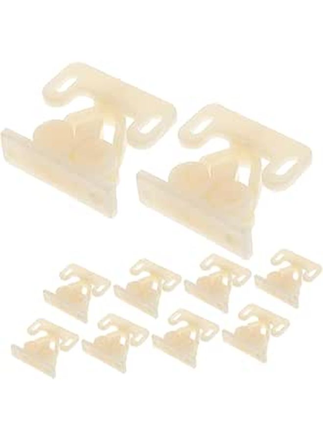 Ball Latches Dual Ball Door Tension Catch 10pcs Beige for Cabinets Closets Dressers Secure Easy Install - Image 1