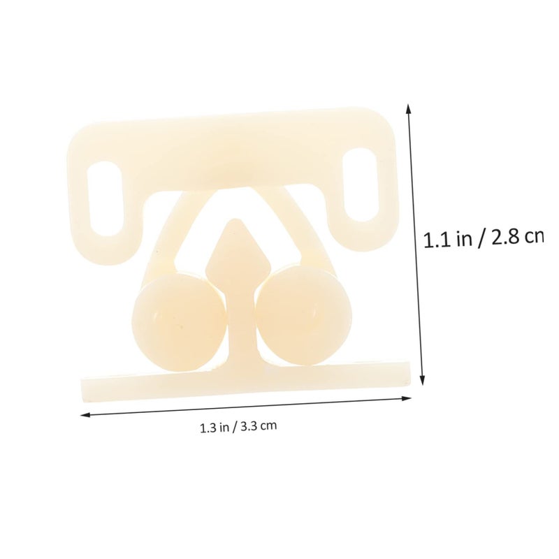 Ball Latches Dual Ball Door Tension Catch 10pcs Beige for Cabinets Closets Dressers Secure Easy Install - Image 5