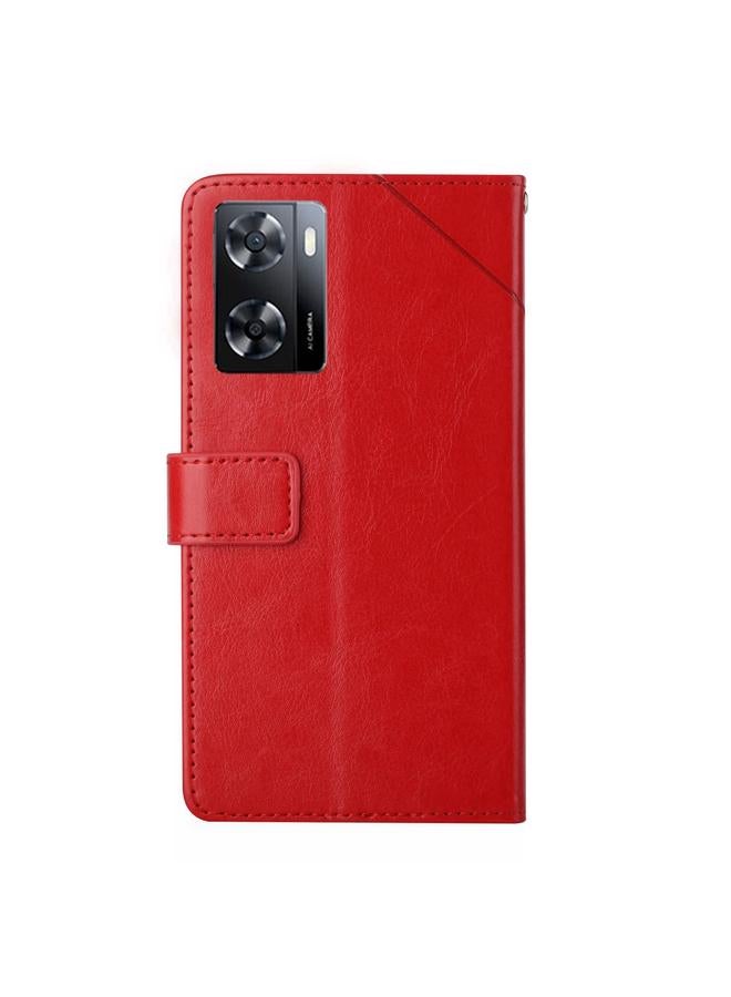 اس-توب جراب هاتف OnePlus Nord N300 HT01 من الجلد القابل للطي بنمط على شكل حرف Y - Image 3