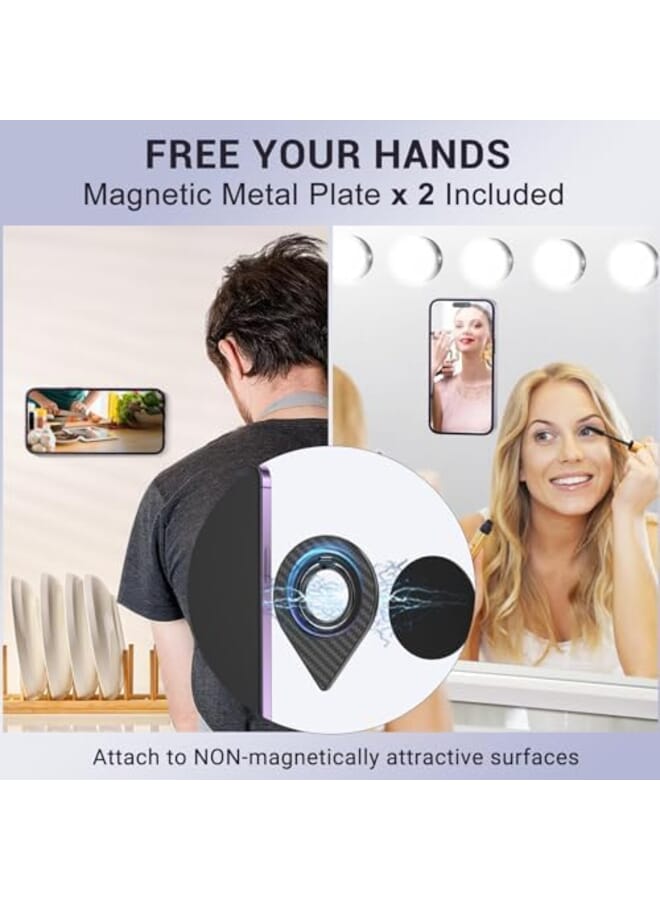 Excefore Double Sided Magnetic Phone Grip For Magsafe Magnetic Phone Ring For Magsafe Ring Holder Compatible With Iphone Ipad Smartphone And Magnetic Car Mount - Image 4