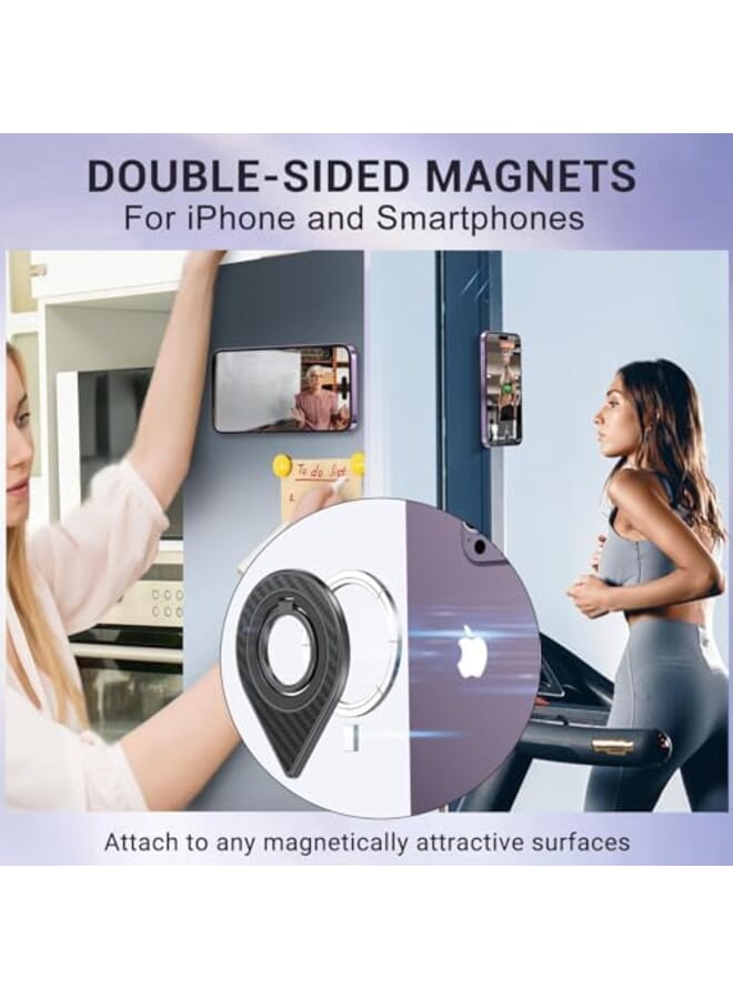 Excefore Double Sided Magnetic Phone Grip For Magsafe Magnetic Phone Ring For Magsafe Ring Holder Compatible With Iphone Ipad Smartphone And Magnetic Car Mount - Image 2