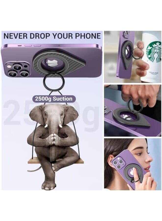 Excefore Double Sided Magnetic Phone Grip For Magsafe Magnetic Phone Ring For Magsafe Ring Holder Compatible With Iphone Ipad Smartphone And Magnetic Car Mount - Image 3