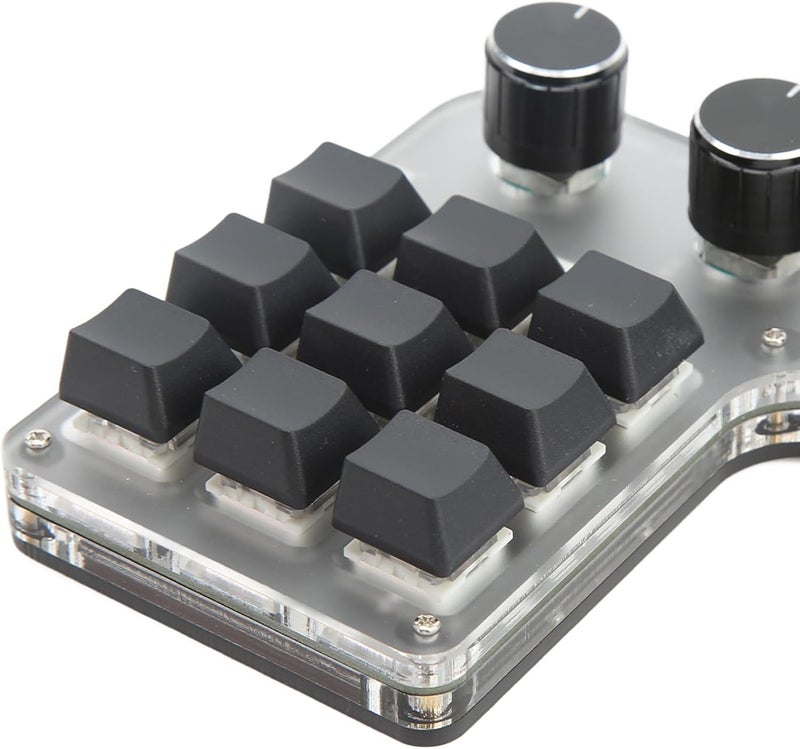 كلاراكو لوحة مفاتيح ألعاب Klarako Mini 9 Keys، لوحة مفاتيح صغيرة 3 مقابض RGB متعددة الوظائف DIY اختصار لوحة مفاتيح ميكانيكية قابلة للبرمجة للألعاب والموسيقى والوسائط والتحكم الصناعي والمختبر - Image 5