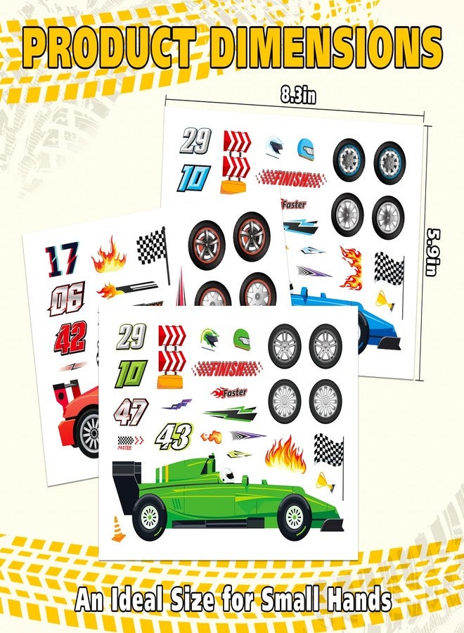 Ozepao 24 Sheets Car Stickers for Kids, Make Your Own Cars Stickers, Race Car Party Favors, Birthday Party Decorations, and DIY Crafts - Image 4