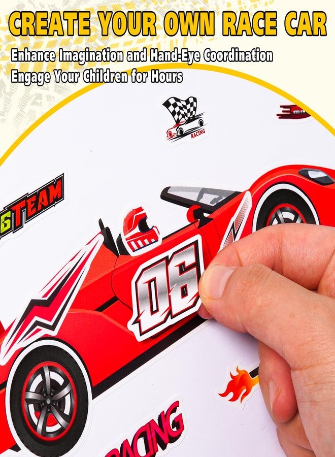 Ozepao 24 Sheets Car Stickers for Kids, Make Your Own Cars Stickers, Race Car Party Favors, Birthday Party Decorations, and DIY Crafts - Image 3