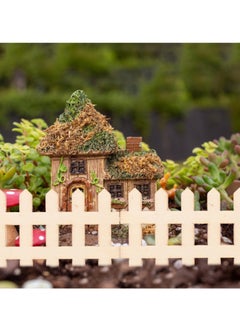SYOSI 100 Pcs Miniature Picket Fence Ornaments, 4.9 x 3 cm Wooden Decorative Fences for Fairy Gardens, Toy Rooms, Lawn Edges, Household Crafts  - Image 4