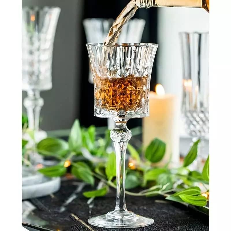 ConvertKitchen Crystal Wine Glasses Crystal Carving Wine GlassElegant Carving Design and Luxury Wine Glasses Unique Red Wine Glass Gift for Women or MenRoyal Wine Glasses6 - Image 5