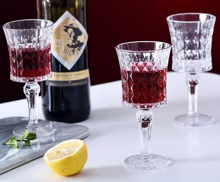 ConvertKitchen Crystal Wine Glasses Crystal Carving Wine GlassElegant Carving Design and Luxury Wine Glasses Unique Red Wine Glass Gift for Women or MenRoyal Wine Glasses6 - Image 2