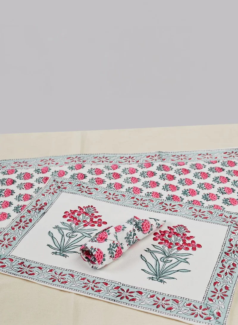 Ayra Surkhi Runner Set with Napkin & Placeholder