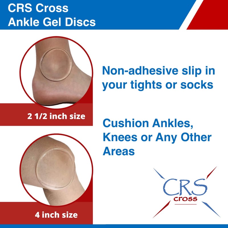 Crs Cross Ankle Gel Discs - 2 1/2 Inch Ankle Gel Pads. Cushion And Protection For Ice Skating  Hockey  Roller Skating  Inline  Hiking  Riding  And Ski Boots. - Image 5