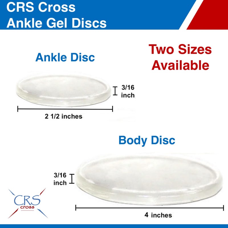 Crs Cross Ankle Gel Discs - 2 1/2 Inch Ankle Gel Pads. Cushion And Protection For Ice Skating  Hockey  Roller Skating  Inline  Hiking  Riding  And Ski Boots. - Image 3