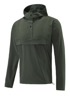 NIBEMINENT Outdoor Ventures Rain Jacket for Men Waterproof Pullover Lightweight Hooded Windbreaker Outdoor Raincoat Packaway Breathable Windproof Shell Jacket for Travelling, Camping, Running, Hiking  - Image 1