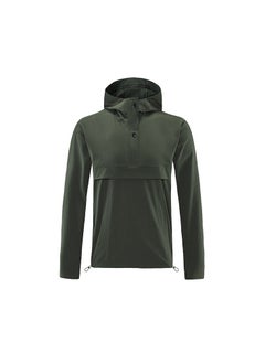 NIBEMINENT Outdoor Ventures Rain Jacket for Men Waterproof Pullover Lightweight Hooded Windbreaker Outdoor Raincoat Packaway Breathable Windproof Shell Jacket for Travelling, Camping, Running, Hiking  - Image 2