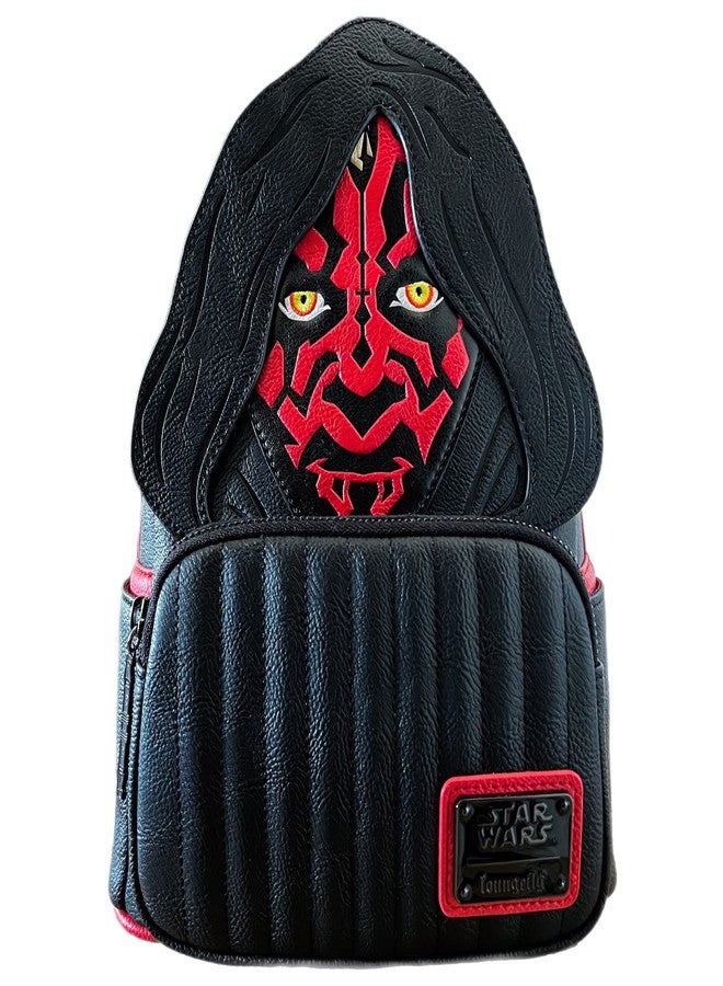 Loungefly Star Wars Darth Maul Cosplay Double Strap Shoulder Bag Purse Mini Backpack - Image 1