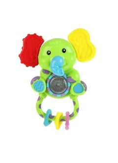 MUMS PLANET baby silicon elephant Toy 4 in 1 , Musical Toys with Lights , Educational Toys with silicon teething parts , Kids Montessori Toys , Valuable Kids Gift  - Image 1