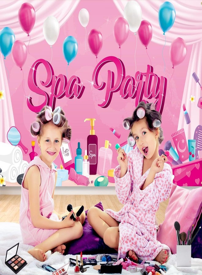 كونسيت خلفية بانر لحفلات السبا من كونسايت، مقاس 73 × 43 بوصة، مثالية لحفلات السبا، وحفلات النوم، وحفلات المكياج، وحفلات أعياد الميلاد، ومستلزمات تزيين حفلات أعياد الميلاد للفتيات والسيدات. - Image 5