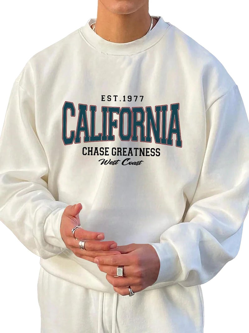 Noble Monk Men's Baggy Fit Sweatshirts | Aesthetic Drop Shoulder Oversized Sweatshirt | Long Sleeve Sweatshirts for Men - Image 4