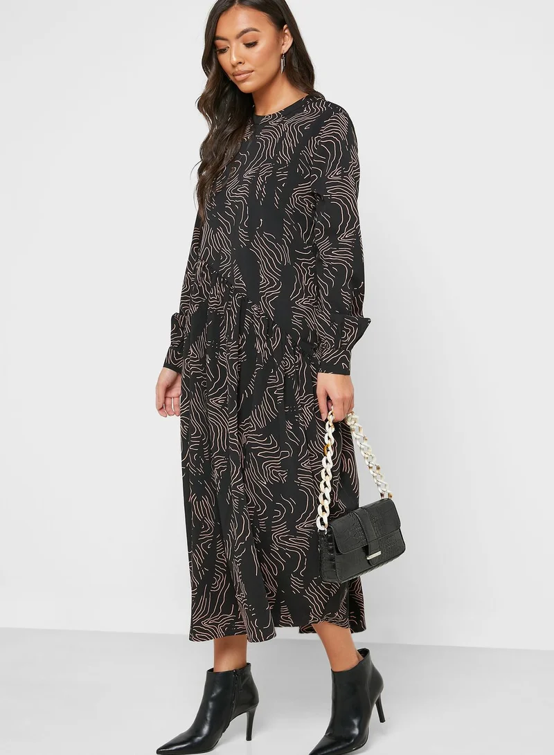 NOISY MAY High Neck Printed Dress