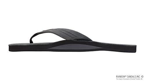 Rainbow Sandals Men's Premier Leather Single Layer Wide Strap with Arch, Premier Black, Men's XX-Large / 12-13.5 D(M) US - Image 2