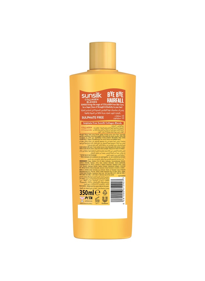Sunsilk - Collagen Blends sulfate free Shampoo, Bye Bye Hair Fall with Collagen & Ceramide 350ml - Image 1