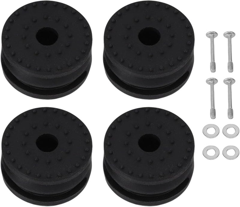 4 قطع أقدام مطاطية مضادة للاهتزاز للطابعة ثلاثية الأبعاد مع مسامير وغسالات - Image 1