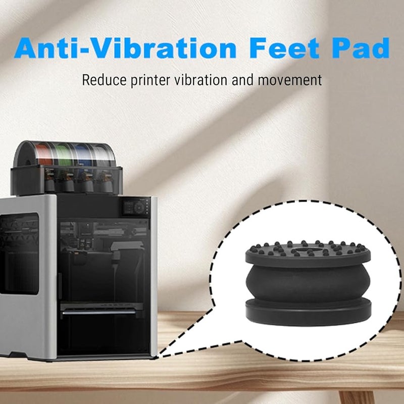 4 قطع أقدام مطاطية مضادة للاهتزاز للطابعة ثلاثية الأبعاد مع مسامير وغسالات - Image 5