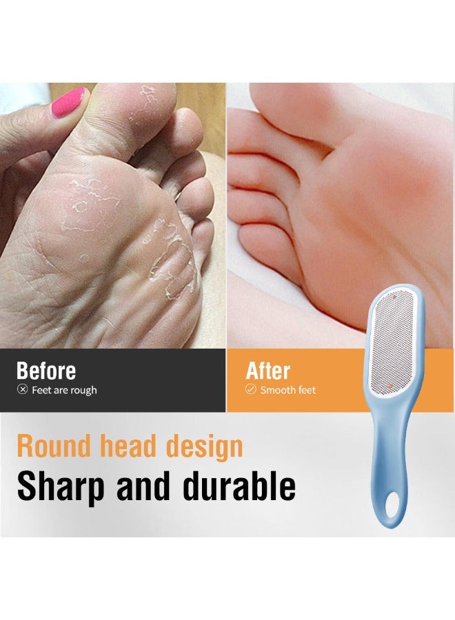 مبرد قدم باديكير مريح لإزالة الجلد الميت من الستانلس ستيل بمقبض مانع للانزلاق متعدد الألوان - Image 5