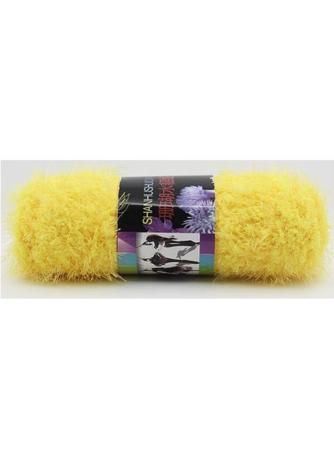 Coral Mink Fluff Yarn Crypto Down 09 chicken yellow