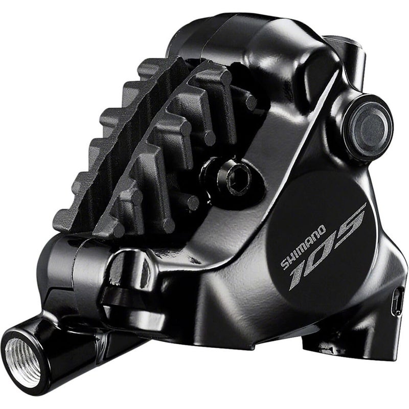 SHIMANO 105 BrR7170 Flat Mount Disc Brake Caliper Black Front - Image 2