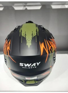 sway Helmet X1-X Seoul Black/grey/orange Chin Protrusion  - Image 3