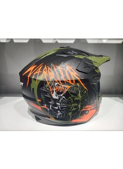 sway Helmet X1-X Seoul Black/grey/orange Chin Protrusion  - Image 4