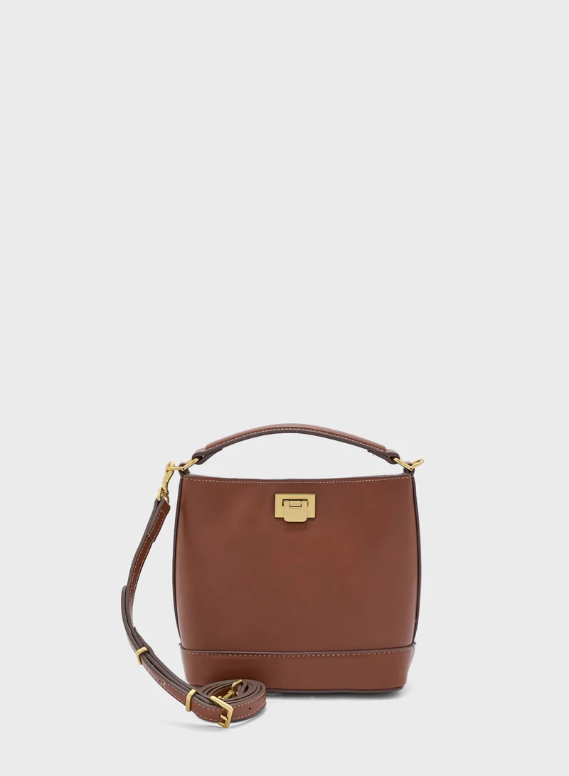 مانجو Metallic Detail Mini Shopper Bag