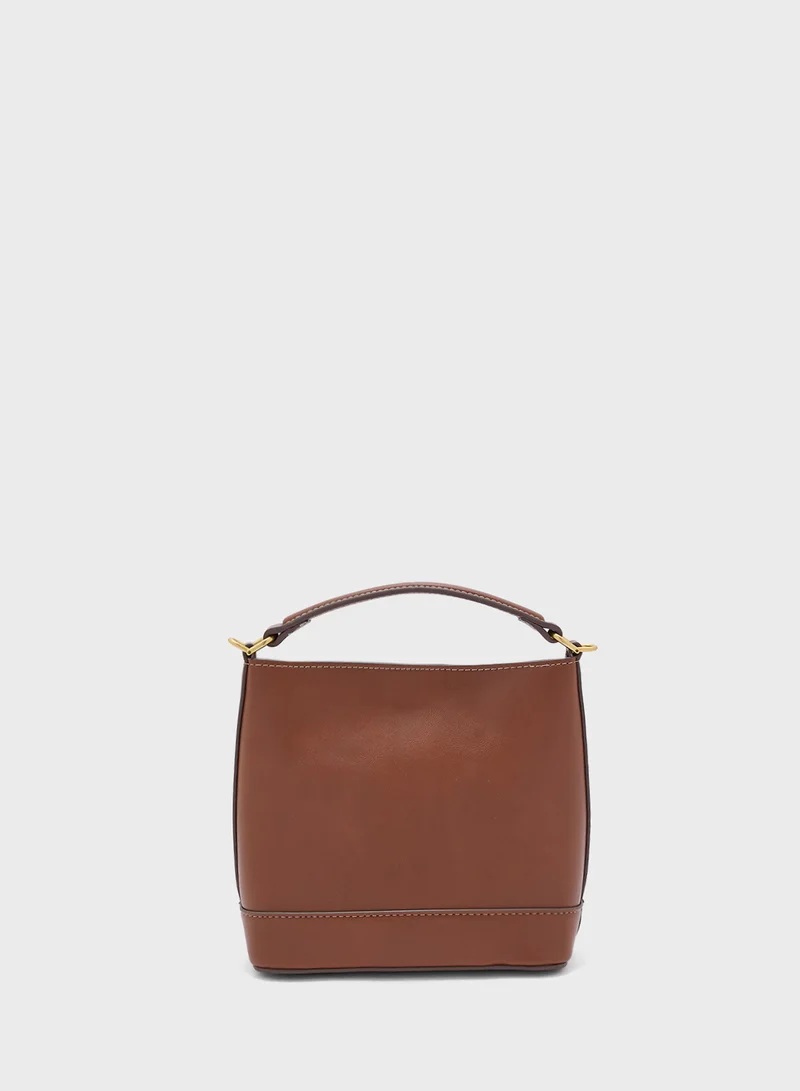 مانجو Metallic Detail Mini Shopper Bag