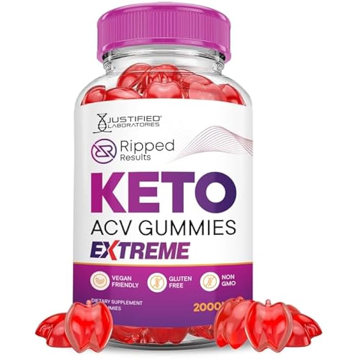 Justified Laboratories جستيفيد لابوراتوريز ريبيد ريزالتس كيتو ACV جوميز إكستريم 2000MG ريبيد ريزالتس كيتو جوميز خل التفاح مصنوعة من مسحوق عصير الرمان والبنجر B12 نباتية غير معدلة وراثيًا 60 جوميز - Image 1