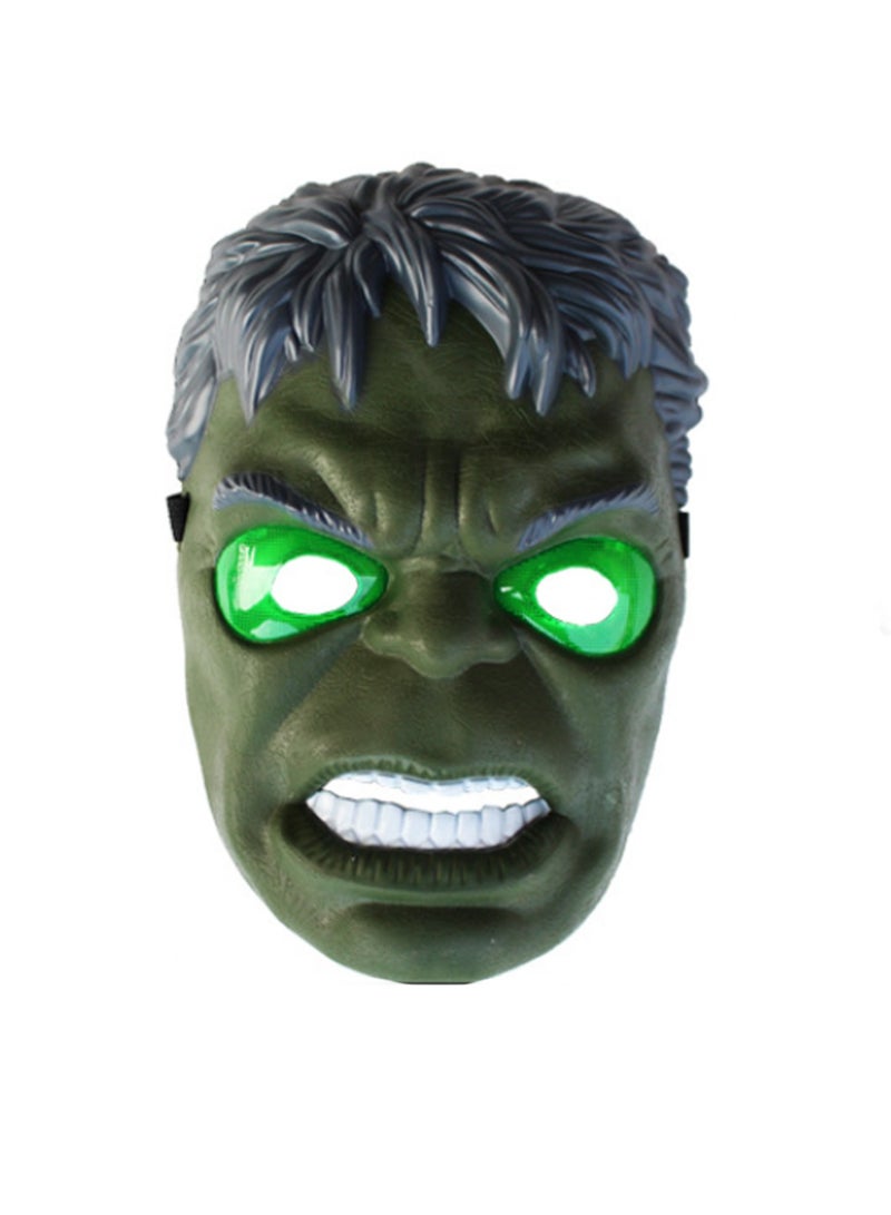 Super Revenge Hero Light Up Mask Kids Toy, Role Playing Mask, Party Toy (Green Giant) - Image 1