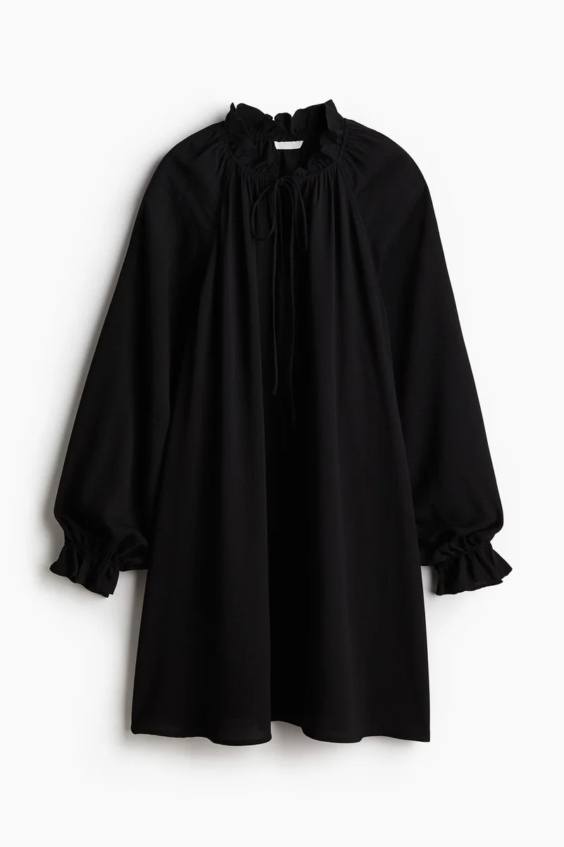 H&M Frilled-Collar Dress
