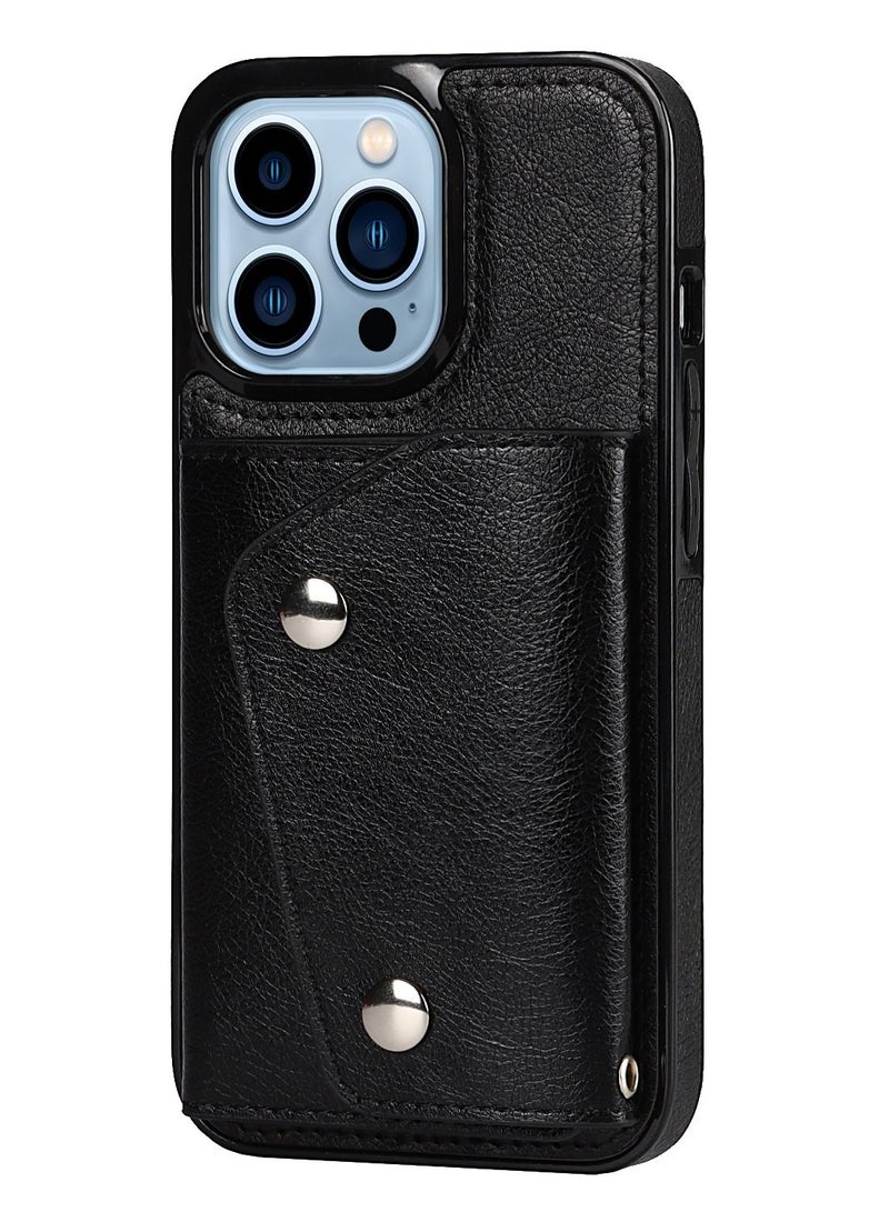 Suteni Leather Protective Back Cover Case Phone Case for iPhone - Image 1
