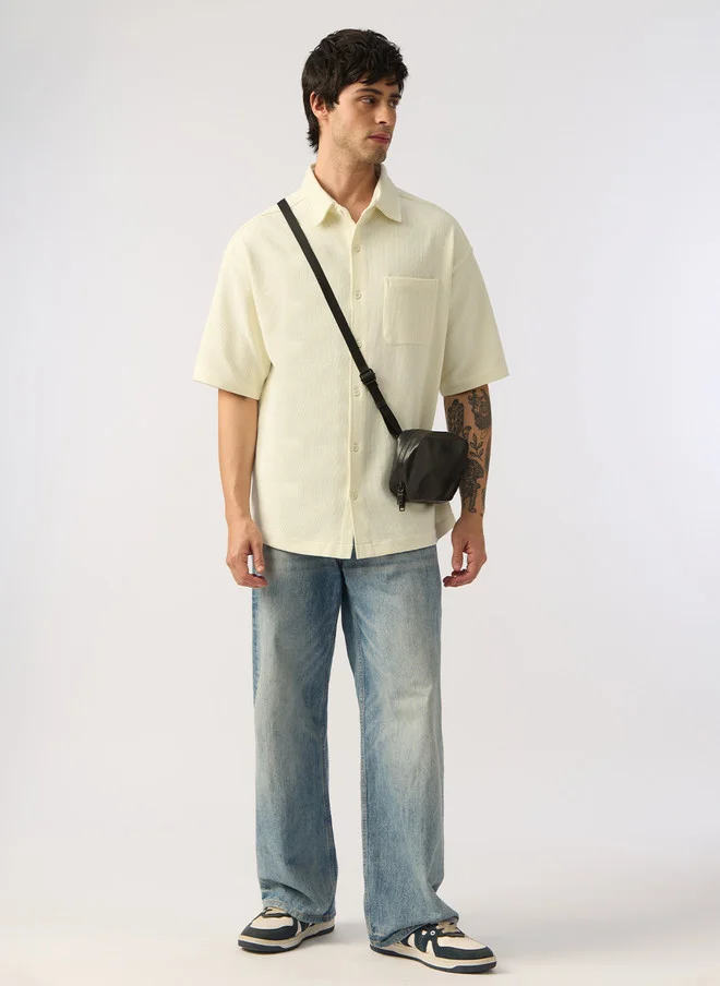 The Souled Store  The Souled Store Men Spread Collar Casual Shirt  | Best Price UAE