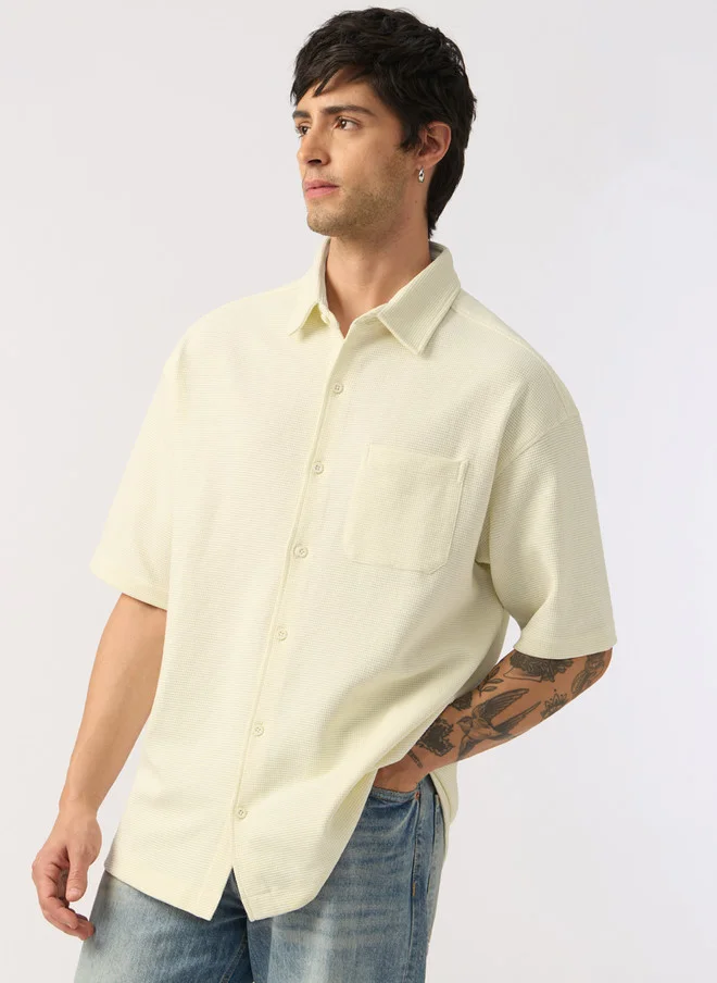 The Souled Store The Souled Store Men Spread Collar Casual Shirt