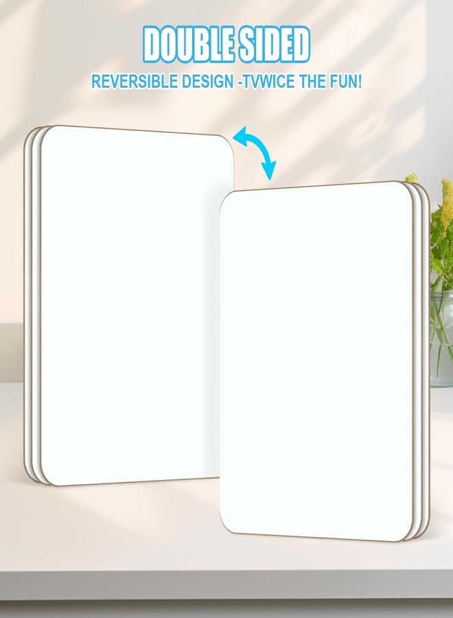 LUHEAGU 6-Pack Small Whiteboard Dry Erase Boards, 5"x7" Mini Lapboards for Students & Teachers, Classroom Supplies, Personal Writing Boards for School Activities - Image 4