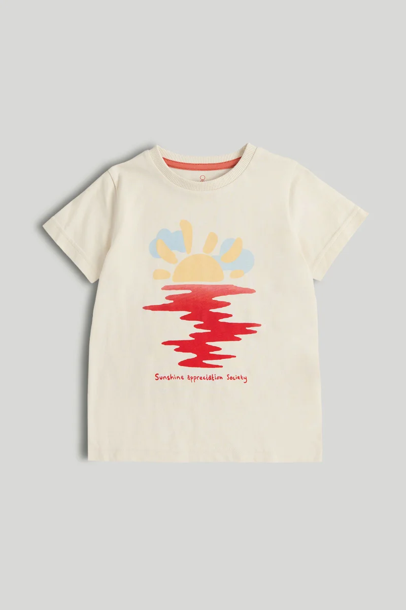 مذركير تي شيرت كريمي مشمس